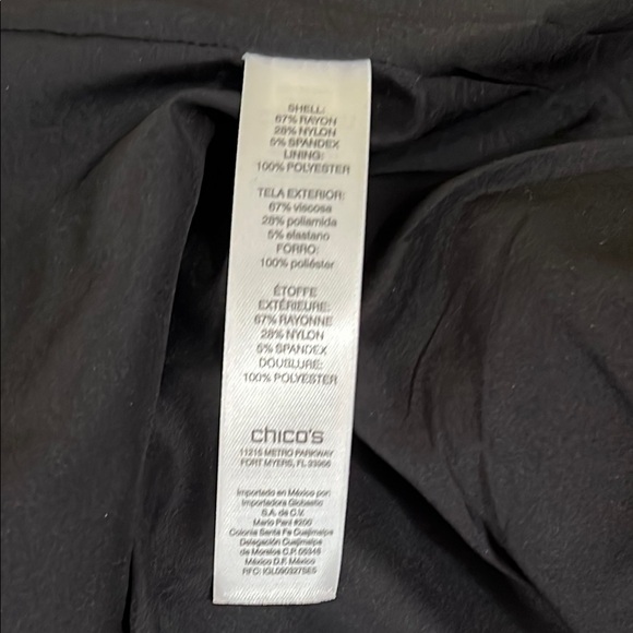 Chico’s Women's Red Jacket with Gold Zipoer Accents and Pockets Like New, Medium - Picture 14 of 14